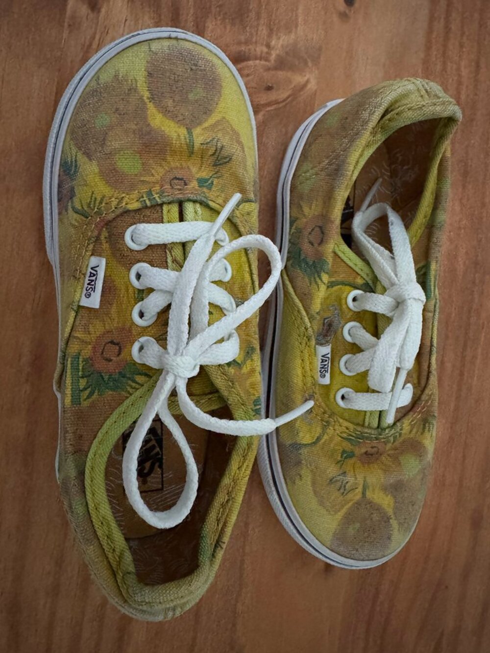 VANS X Van Gogh Limited Edition Sunflower Kids/Toddler 10 - Picture 2 of 6
